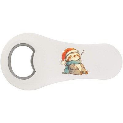 Flaschenöffner Kühlschrankmagnet ''Süßes Weihnachten Faultier schlafen'' (BO00100036)