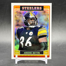 2006 Topps Chrome #43 Jerome Bettis HOF Refractor Pittsburgh Steelers Football