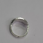 Silver Tone Stainless Steel Leaf Band Ring Size 6 No Stones Fashion Theme — photo 2