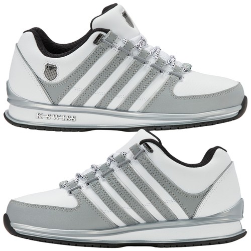K-Swiss Para Hombres Rinzler Entrenadores Informales Con Cordones Suela de Goma Zapatos de Corte Tenis - Imagen 11 de 13