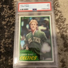1981 Topps 4 Larry Bird PSA 7