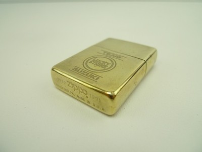 Zippo Suzuki Team Lucky Strike 1991 Messing Feuerzeug Brass Made in USA Sammler