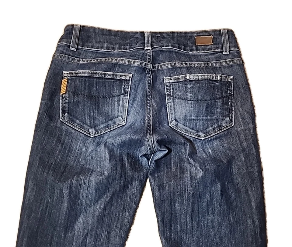 Paige Jeans Womens Size 27 Hidden Hills Straight Leg Dark Denim Blue - Image 4 of 4