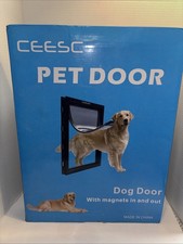 CEESC Dog Door for Pets Up to 45 lb, Weatherproof Pet Medium, nib