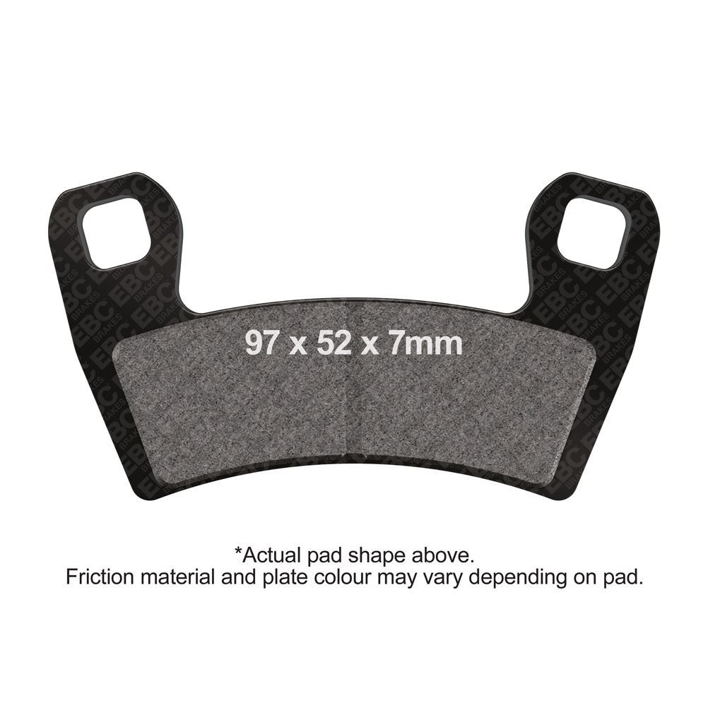 EBC Motorcycle TT Brake Pads Front Left for Polaris RZR-S 900 HE 2015 - 2019