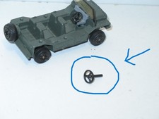 Dinky toys, 1 plastic 3-spoke steering wheel for military minimoke