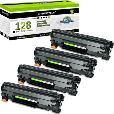 GREENCYCLE 4PK Toner Cartridge Replacement for Canon128  ImageCLASS MF4770n
