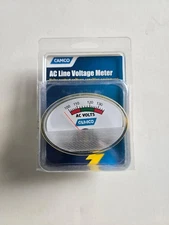 NEW Camco 55263 RV AC Line Voltage Meter for 120 Volt Outlet