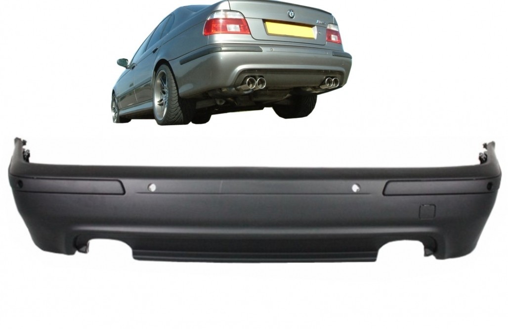Rear Bumper fit for BMW 5 Series E39 1995 - 2003 Double Outlet M5 Design