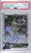 2018 Bowman Draft Chrome Pick Refractor /499 Grant Lavigne PSA 9 MINT Auto k0w