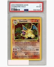 1-100 Chance to Win 2000 Pokémon TCG Charizard Base Set 2 Holo PSA 4