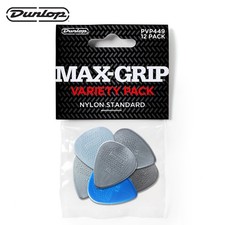 12-PACK Dunlop PVP449 Nylon Standard Max-Grip Variety Guitar Picks