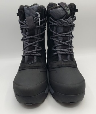 North Face Chilkat V 400 WP Boots Womens 8.5 Black Vanadis Grey Waterproof NEW