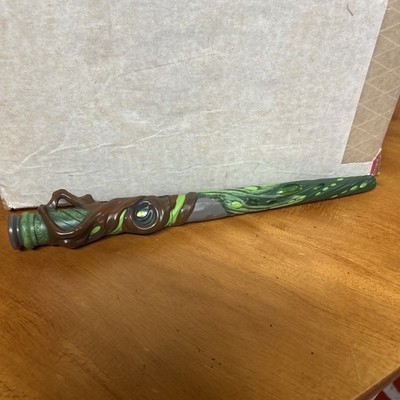 Magiquest Master Wand With Green Leaf Topper Great Wolf Lodge Tested & Working