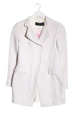 ZARA BASIC Übergangsmantel Damen Mantel Gr. DE 36 weiß-wollweiß Casual-Look