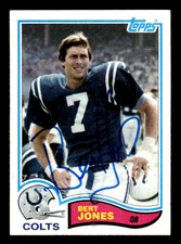 Bert Jones Colts 1982 Topps Auto Autograph Football Card #16 w/COA