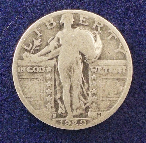 Beautiful 1929-S U.S. Standing Liberty Quarter KM 145