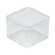 Small Square Drawer Organizer, 3" x 3", Clear