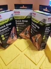 3x CVS Health Moderate Support Ankle Quick Strap Support One Size