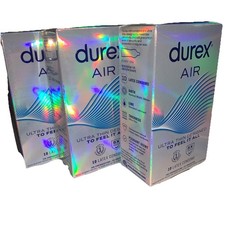 Durex Air Ultra Thin Condoms 3 Packs Of 10 Ct Each EXP 05/2029