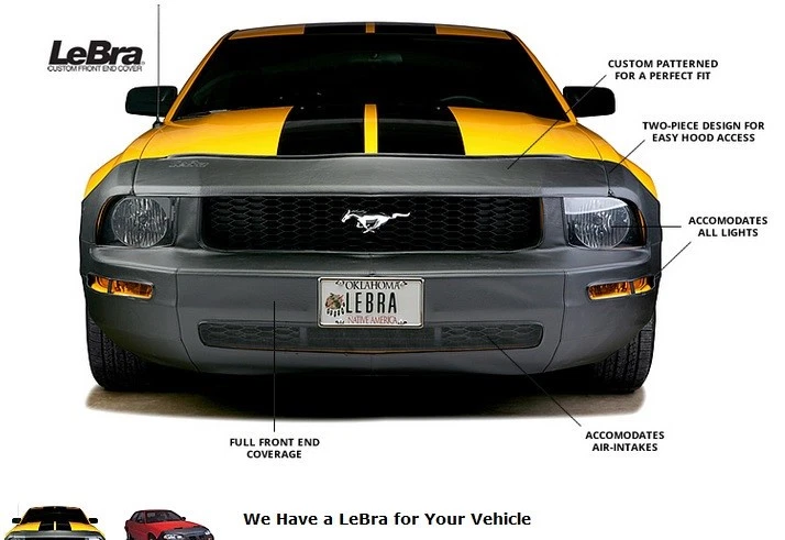 LeBra for Toyota Yaris Base HATCHBACK 2007- 2008 Front End Cover Mask 551160-01 - Image 4 of 4