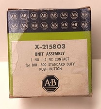 New Old Stock  - Allen-Bradley X 215803 Pushbutton Unit Assembly - Free Shipping