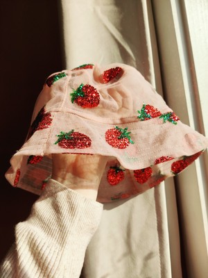 Lirika Matoshi Strawberry Bucket Hat Lirika Matoshi Strawberry Bucket Hat - Pink Hats  main image 2