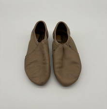 So Danca Leather Slip On Jazz Shoes Tan Nude Youth Kids Size 13 M Dance