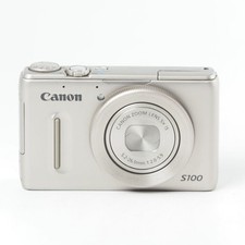 Canon PowerShot S100 Silver 12MP Compact Digital Camera Optical Zoom Tested