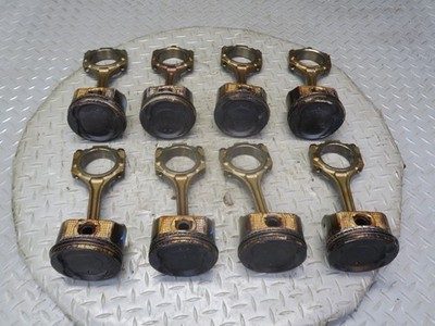01-06 LEXUS LS430 UCF30L 3UZFE SET OF 8 ENGINE MOTOR PISTON CONNECTING ROD OEM