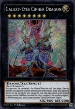 Galaxy-Eyes Chiffre Dragon NA 1st Ed Secret Rare DRL3-DE029 Yu-Gi-Oh!