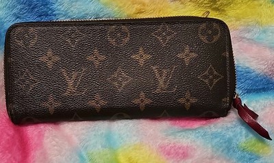 Louis Vuitton Clemence Monogram Canvas Zippy Wallet Brown