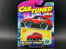 Car Tuned 85 Toyota Sprinter Red #06 JDM Series 2 1/64 Diecast Metal Cartuned