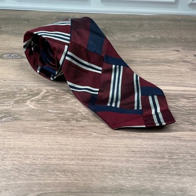 Robert Talbott Best of Class for Nordstrom Mens Burgundy Necktie USA Silk