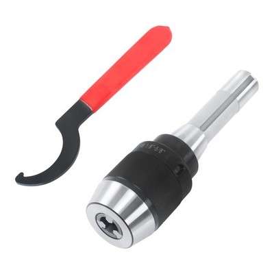 Standard Keyless 1/8'' - 5/8'' Drill Chuck with Integral Shank R8 + APU16 Spanner