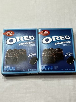 2 PACK Betty Crocker Oreo Brownie Mix With Oreo Pieces 13.6oz Each Box Exp 12/25