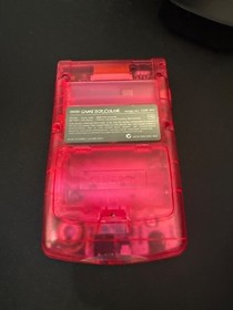 Clear Cherry Pink Gameboy Color