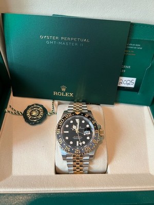 Rolex GMT-Master II Black dial 2025 18K gold/Stainless Steel