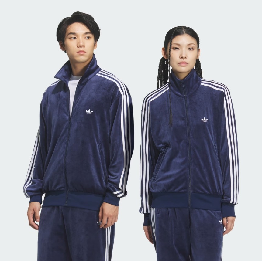 Adidas Originals Mens FIREBIRD VELOUR TRACKTOP JACKET KQ5475 Night