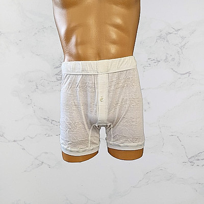 Julipet Luxury Men´s Boxer Shorts - Cream & White - Deadstock - Sylt Boutique