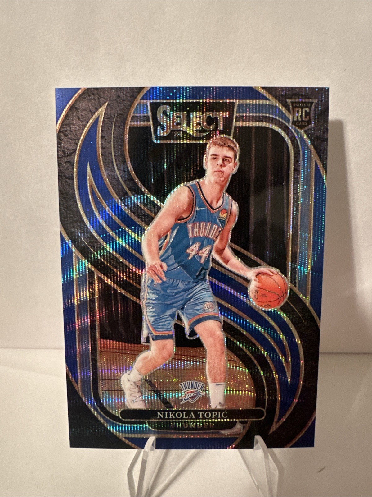 2024-25 Panini Select - Premier Level Nikola Topic #171 Blue Wave Prizm /75 (RC)