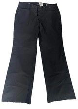 DOCKERS Khaki Goodness Inside Navy Blue Zip Fly Pants Pockets Womens Size 16 Med