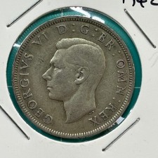 GB 1942, &frac12; Crown - George VI 1st type 50% Silver Coin Half Crown