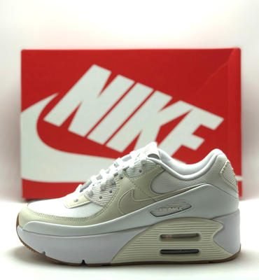 NEW* WOMEN Nike AIR MAX 90 LV 8 WHITE/SAIL (FD4328 111), SZ 7.0