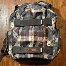 Burton Metalhead Tartan Plaid Multi Colored Snowboard Skateboard Backpack NWOT