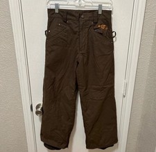 Burton snowboard ski pants brown girls size large 10/12