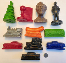 Lot of 11 Vintage Mold A Rama Wax Molded Figu...