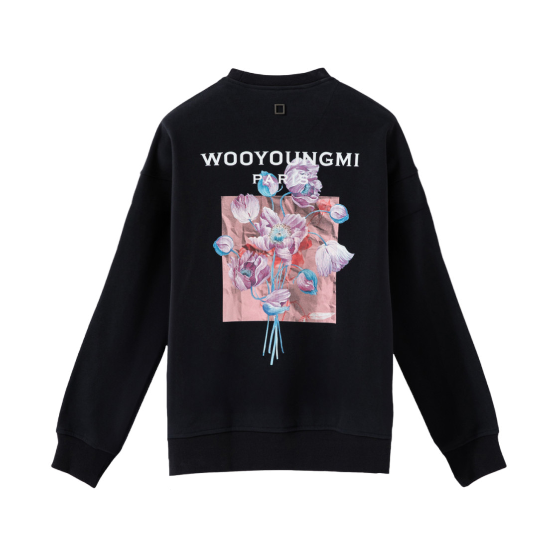 Wooyoungmi 3D Flower Back Logo Sweatshirt Navy 24FW