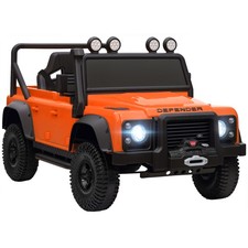 Kids Electric Car, Land Rover Licensed Off-Road Ride On Car, Orange