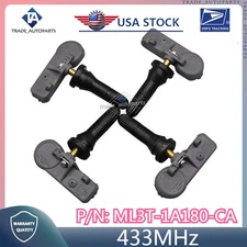 New 4PCS Tire Pressure Sensors 433MHz TPMS For Ford Lincoln ML3T-1A180-CA 